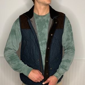 Jos A. Bank Navy Tweed Vest